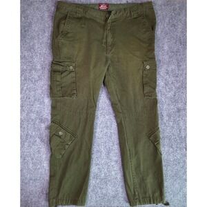 Matchstick Cargo Pants Mens 42 Olive Green Military Utility Y2K Style